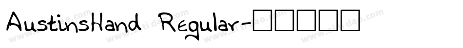 AustinsHand Regular字体转换